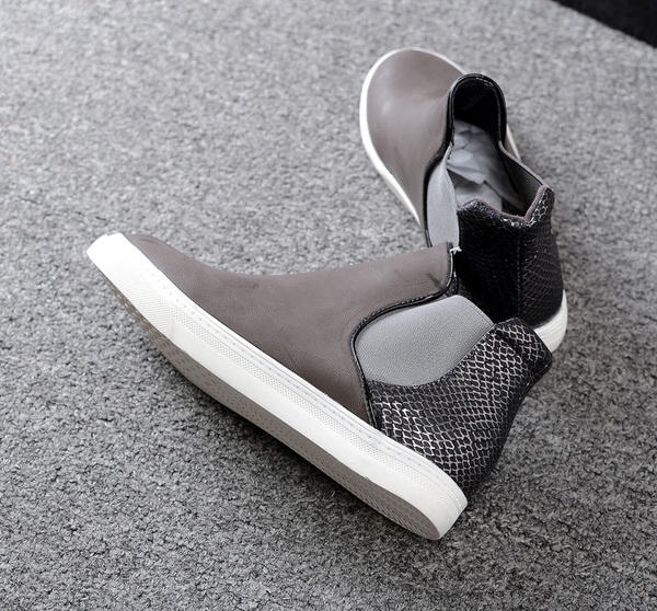 Дамски кожени боти в черен, сив, кафяв и син цвят