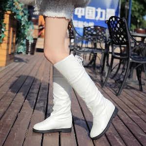 Γυναικείες δερμάτινες μπότες -  σε μαύρο, καφέ και λευκό χρώμα