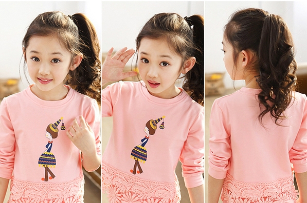 Παιδικό σετ για κορίτσια από μπλουζοφόρεμα και κολάν σε διάφορα χρώματα - ροζ, κυκλάμινο, κίτρινο γαλάζιο με και  χωρίς βελούδο