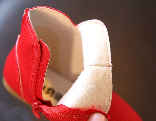 Детски есенни боти с панделка: Розови, Червени, Черни