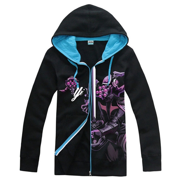 Уникален мъжки суичър в няколко модела на League of Legends светещ в тъмното с щампи на различни герои