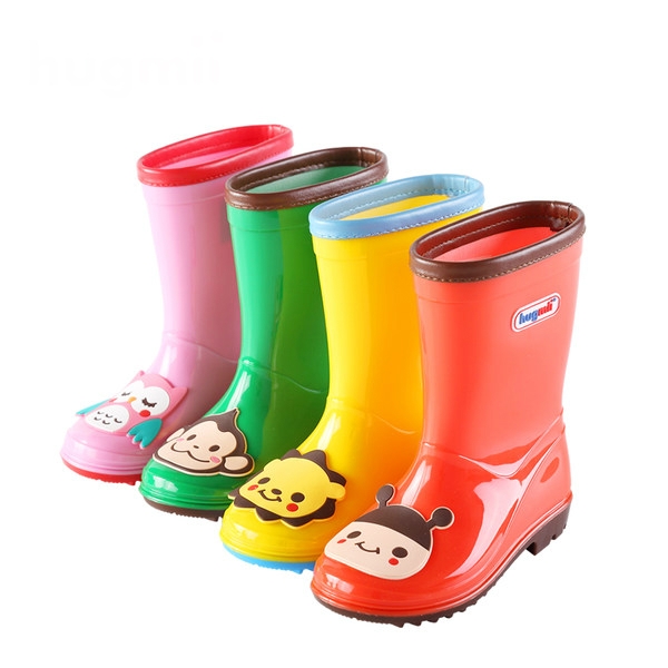 Детски гумени ботуши за момичета и момчета в четири цвята - зелен, розов, жълт Пикачу, червен