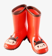 Детски гумени ботуши за момичета и момчета в четири цвята - зелен, розов, жълт Пикачу, червен