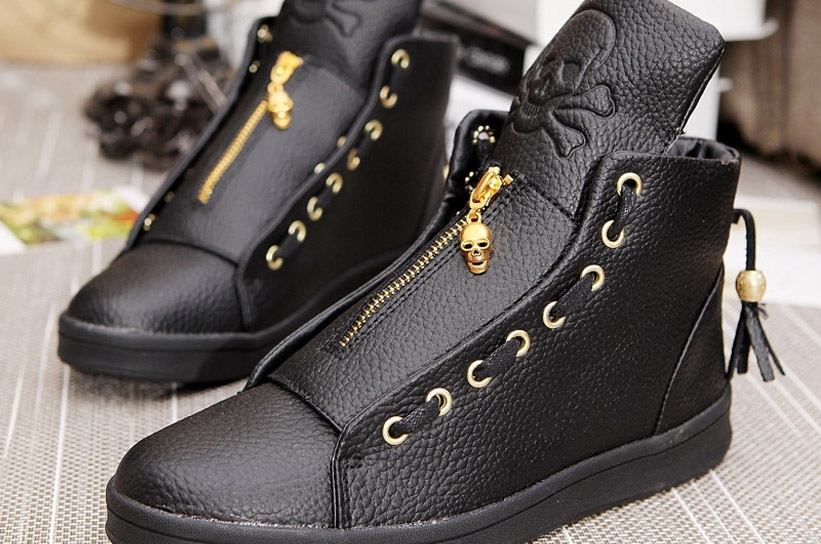 Дамски Кецове Skull Black