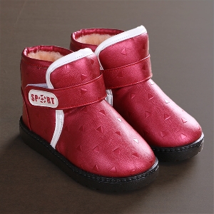 Παιδικές μπότες για το φθινόπωρο και το χειμώνα για τα αγόρια και τα κορίτσια 3 μοντέλα  βελούδινα faux Co.