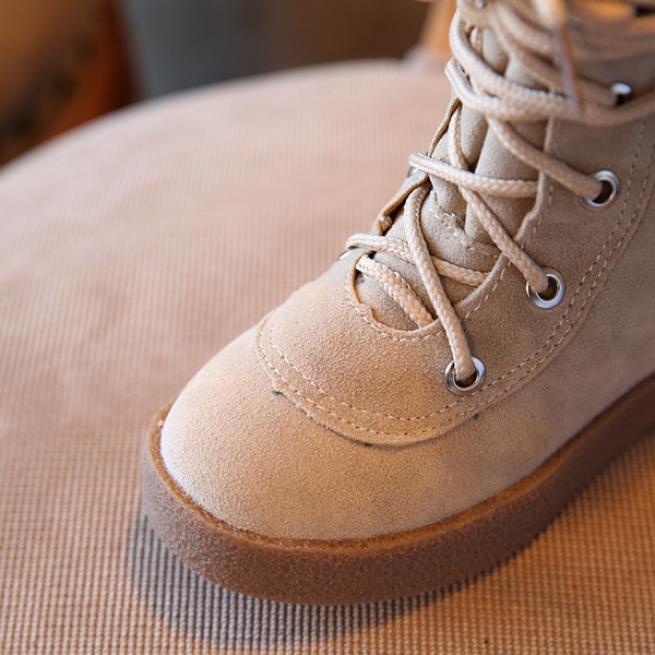 Детски есенни и зимни топли ботуши за момчета и момичета в два модела с мек покривен материал памук