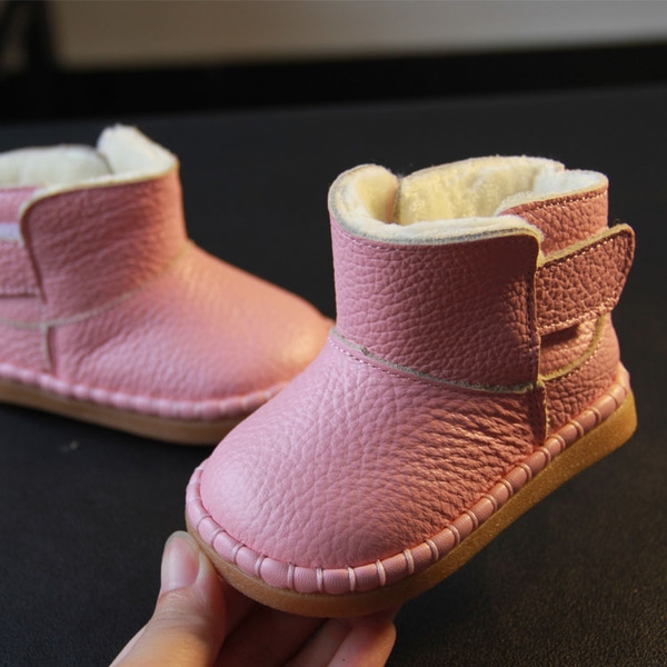 Детски боти за момичета с лепки в бял, червен, розов, жълт цвят