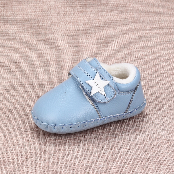 Детски кожени боти за момичета в 3 модела с лепки в бял, розов, червен, светлосин и кафяв цвят