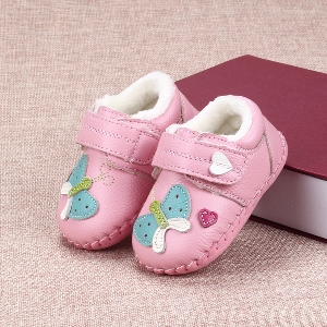 Παιδικές δερμάτινες μπότες για κορίτσια σε 3 μοντέλα με δεσμούς σε λευκό, ροζ, κόκκινο, γαλάζιο και καφέ