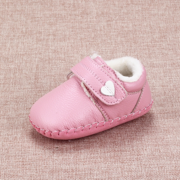 Детски кожени боти за момичета в 3 модела с лепки в бял, розов, червен, светлосин и кафяв цвят