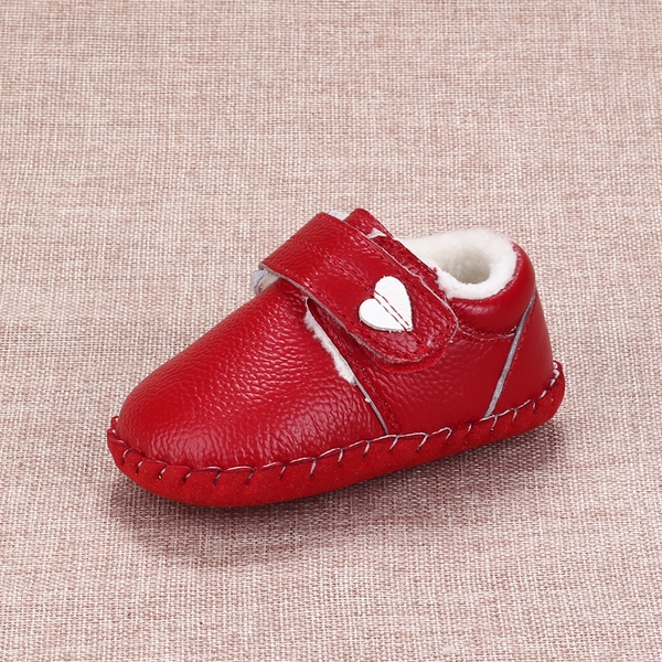 Детски кожени боти за момичета в 3 модела с лепки в бял, розов, червен, светлосин и кафяв цвят