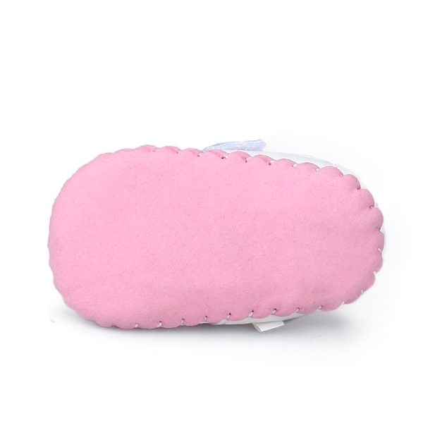 Детски кожени боти за момичета в 3 модела с лепки в бял, розов, червен, светлосин и кафяв цвят