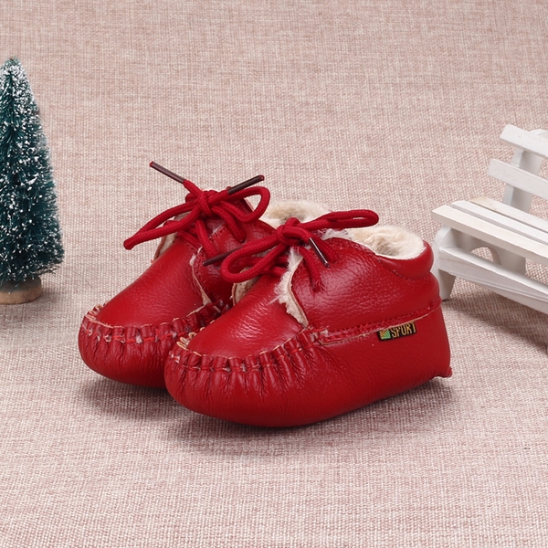 Детски дебели боти за момичета и момчета в бял, кафяв, червен, тъмнокафяв и бял цвят