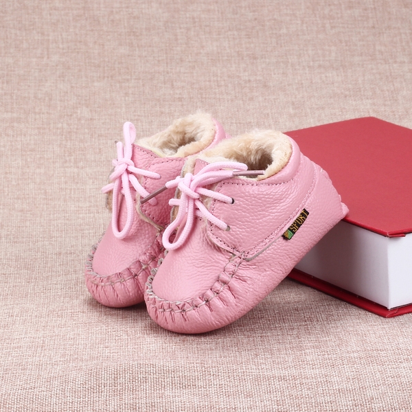 Детски дебели боти за момичета и момчета в бял, кафяв, червен, тъмнокафяв и бял цвят