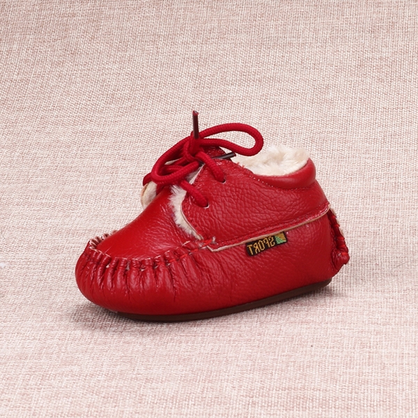 Детски дебели боти за момичета и момчета в бял, кафяв, червен, тъмнокафяв и бял цвят