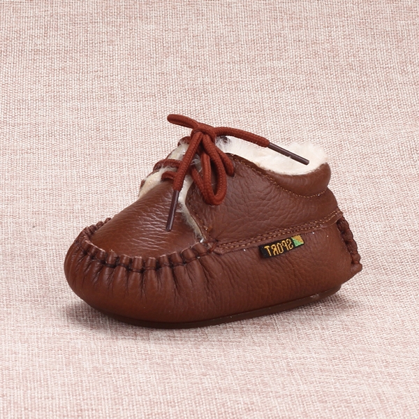 Детски дебели боти за момичета и момчета в бял, кафяв, червен, тъмнокафяв и бял цвят