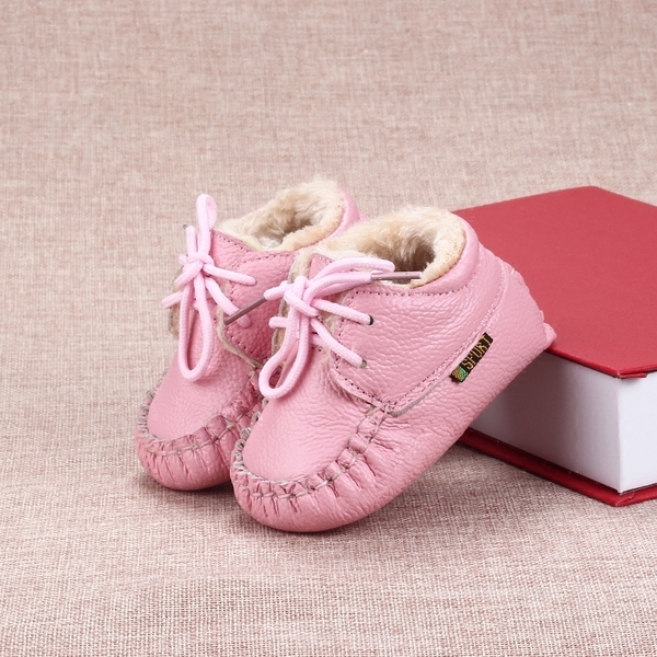 Детски дебели боти за момичета и момчета в бял, кафяв, червен, тъмнокафяв и бял цвят