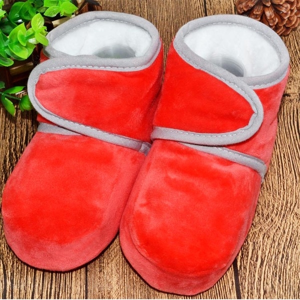 Топли меки бебешки боти за момичета и момчета с лепки в светлосин, сив, син, червен, бежов, розов цвят