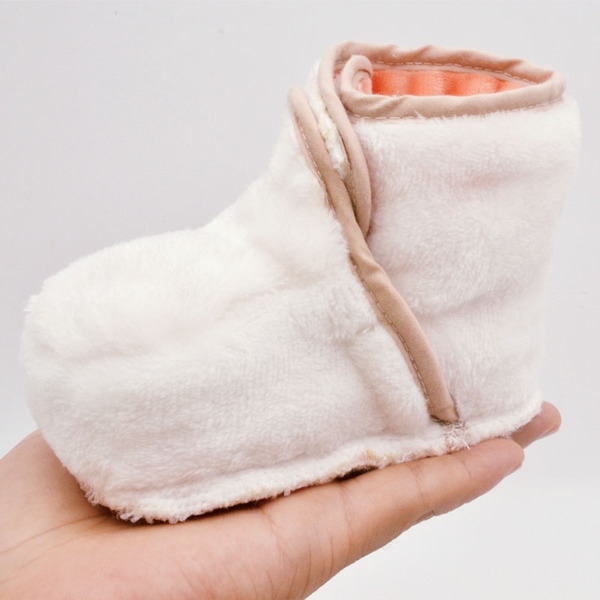 Топли меки бебешки боти за момичета и момчета с лепки в светлосин, сив, син, червен, бежов, розов цвят