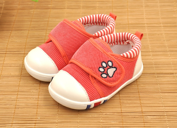 Детски кецове за момичета и момчета с лепки и лапичка в розов, цикламен, червен, бежов и тъмносин цвят