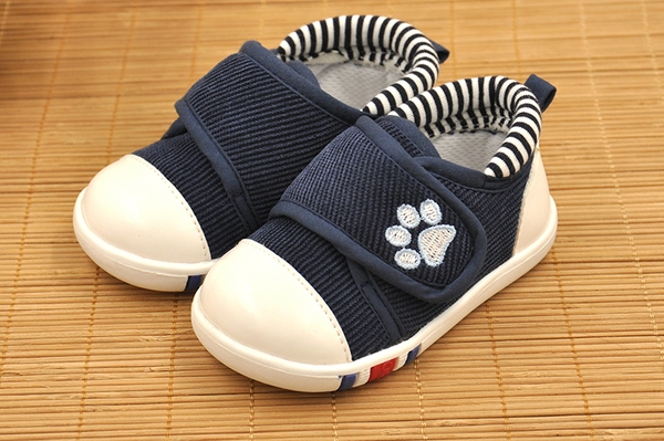 Детски кецове за момичета и момчета с лепки и лапичка в розов, цикламен, червен, бежов и тъмносин цвят