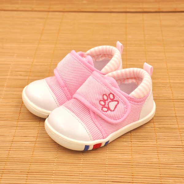 Детски кецове за момичета и момчета с лепки и лапичка в розов, цикламен, червен, бежов и тъмносин цвят