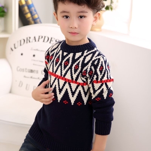 Детски пуловер за момчета в над 20 модела цветови гами