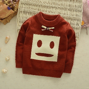 Παιδικό πουλόβερ για  παιδιά σε κόκκινο, vintage, πράσινο, μπεζ και καφέ χρώμα σε 2 μοντέλα