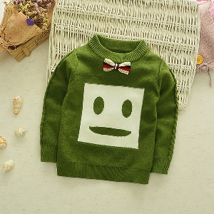 Παιδικό πουλόβερ για  παιδιά σε κόκκινο, vintage, πράσινο, μπεζ και καφέ χρώμα σε 2 μοντέλα