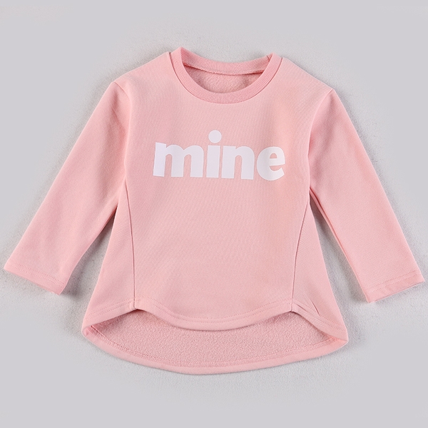 Детска блуза за момичета в над 10 цвята с надпис `Mine`