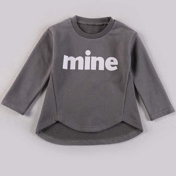 Детска блуза за момичета в над 10 цвята с надпис `Mine`