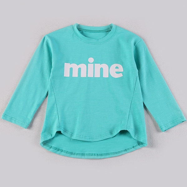 Детска блуза за момичета в над 10 цвята с надпис `Mine`