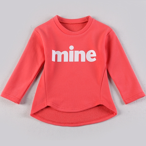 Детска блуза за момичета в над 10 цвята с надпис `Mine`