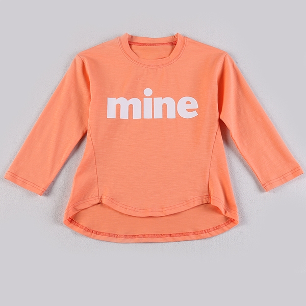 Детска блуза за момичета в над 10 цвята с надпис `Mine`
