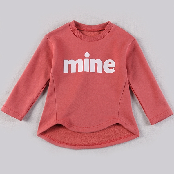 Детска блуза за момичета в над 10 цвята с надпис `Mine`
