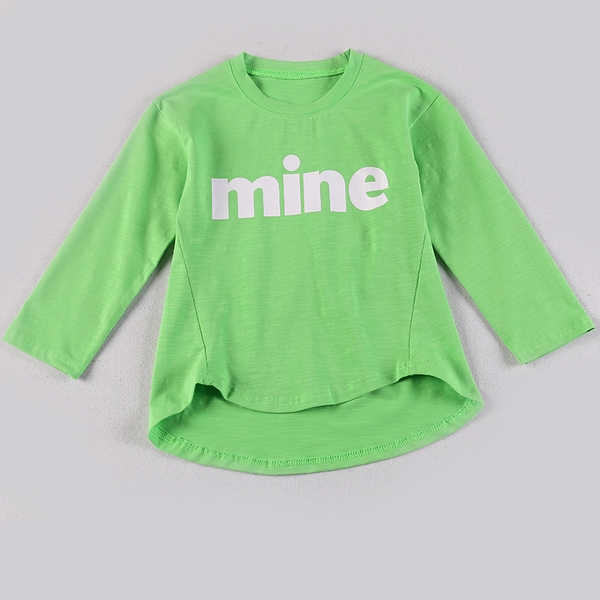 Детска блуза за момичета в над 10 цвята с надпис `Mine`