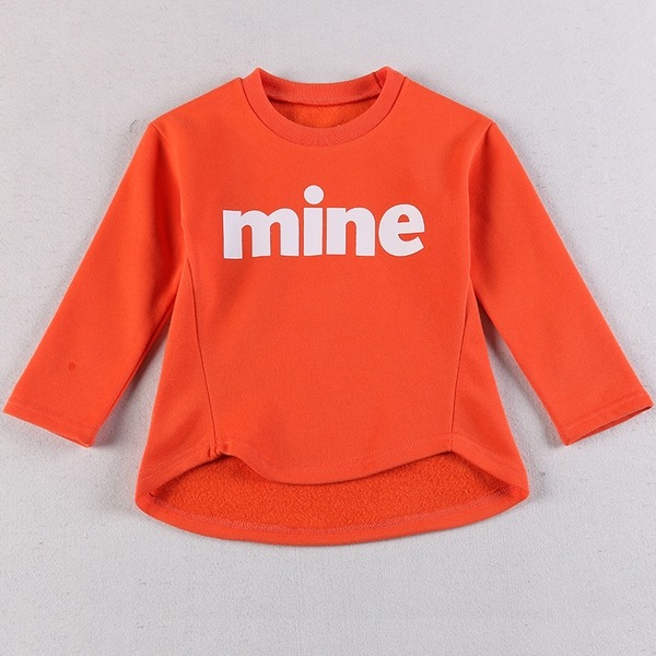 Детска блуза за момичета в над 10 цвята с надпис `Mine`