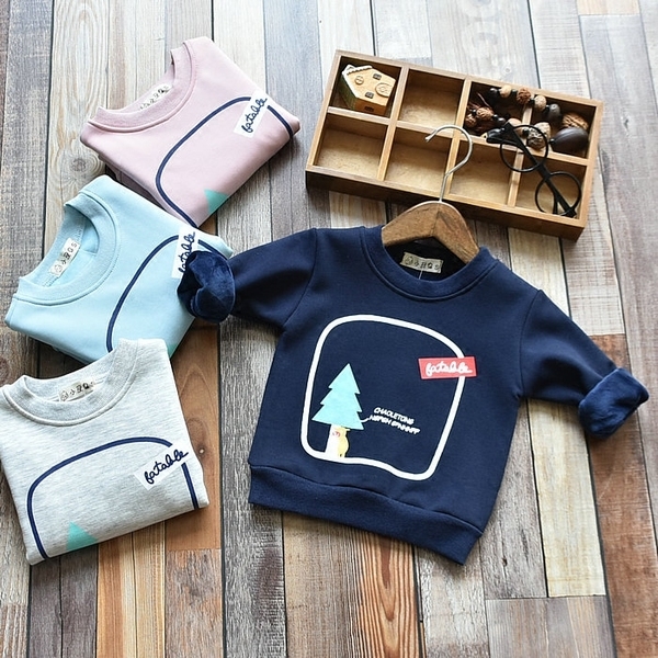 Детска дебела блуза за момичета и момчета с анимационни изображения в светлосин, сив, тъмносив, розов и червен цвят