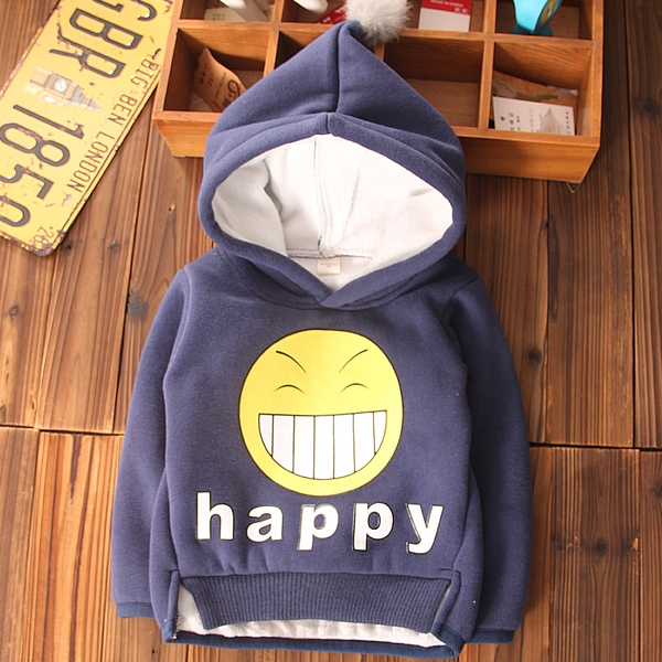 Детски дебел пуловер Happy за момчета в черен, оранжев. зелен. розов, тъмносив, тъмносин цвят