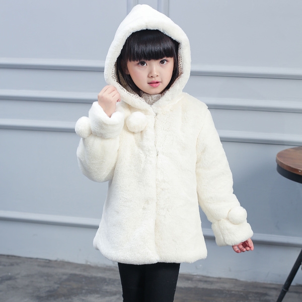 Χειμερινό  ζεστό παλτό για κορίτσια καμουφλάζ κόκκινο κυκλάμινο λευκό με κουκούλα