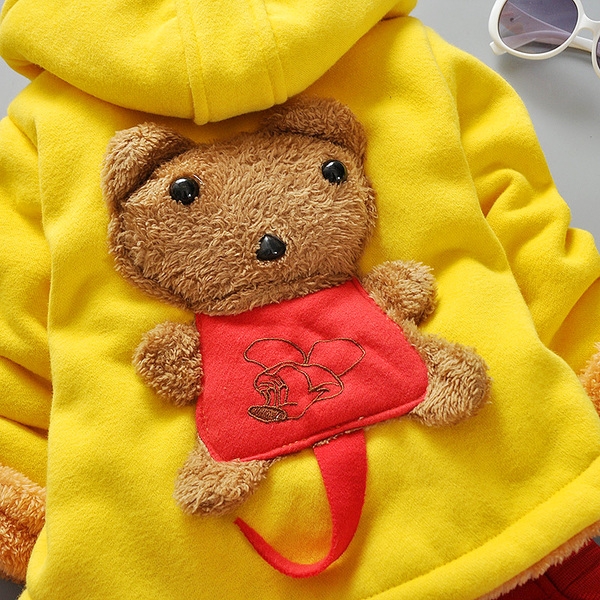 Детски есенен и зимен комплект от две части горнище с кадифена подплата и панталони различни цветови комбинации червени, жълти