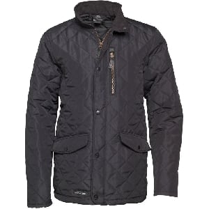 Trespass Mens Argyle Quilted Jacket Black