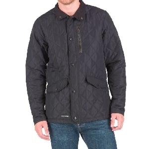 Trespass Mens Argyle Quilted Jacket Black