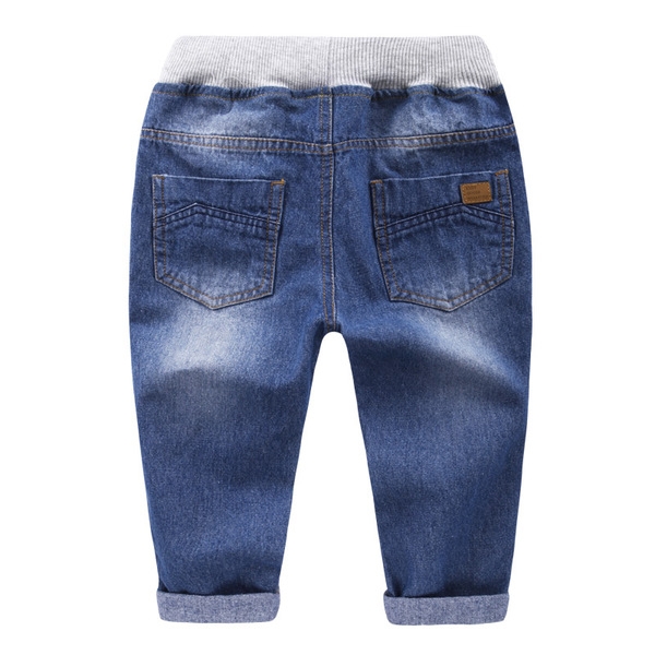 Еластични дънки за момчета с висока талия тип Слим