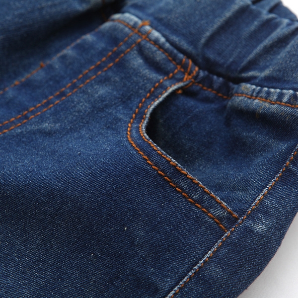 Детски дънки за момчета, ластични, тип Слим и джобчета