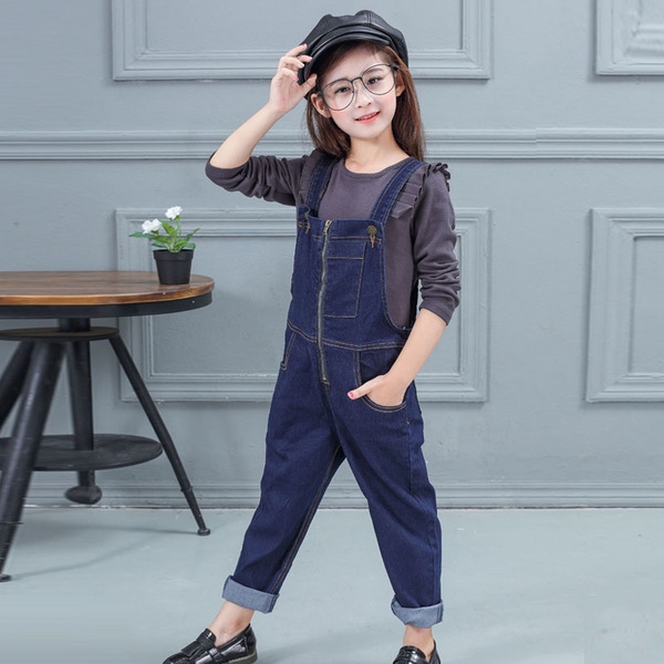 Детски гащеризон за момичета - изчистен, в 2 варианта - с риза и без риза