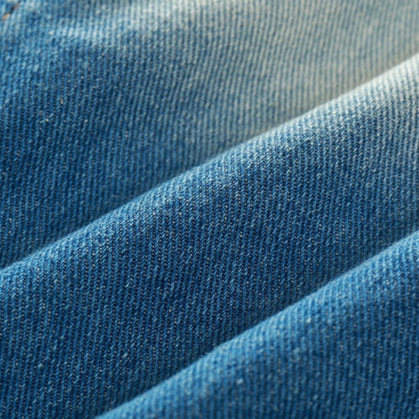 Дънково детско яке в син цвят със сива качулка за момчета 