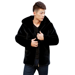 Ανδρικό χειμερινό παχύ παλτό  με κουκούλα αποκλειστικά μοντέλα σε γκρι, μαύρο, σκούρο μπλε, καφέ χρώμα