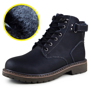 Ανδρικά υψηλά ζεστά χειμωνιάτικα παπούτσια  δύο μοναδικά σχέδια σε σκούρο σχέδιο με και χωρίς βελούδινη επένδυση