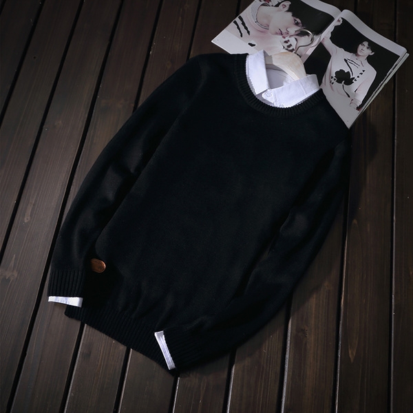 Мъжки пуловери с изчистен дизайн и микс модели в зимни червени зелени сини сиви черни